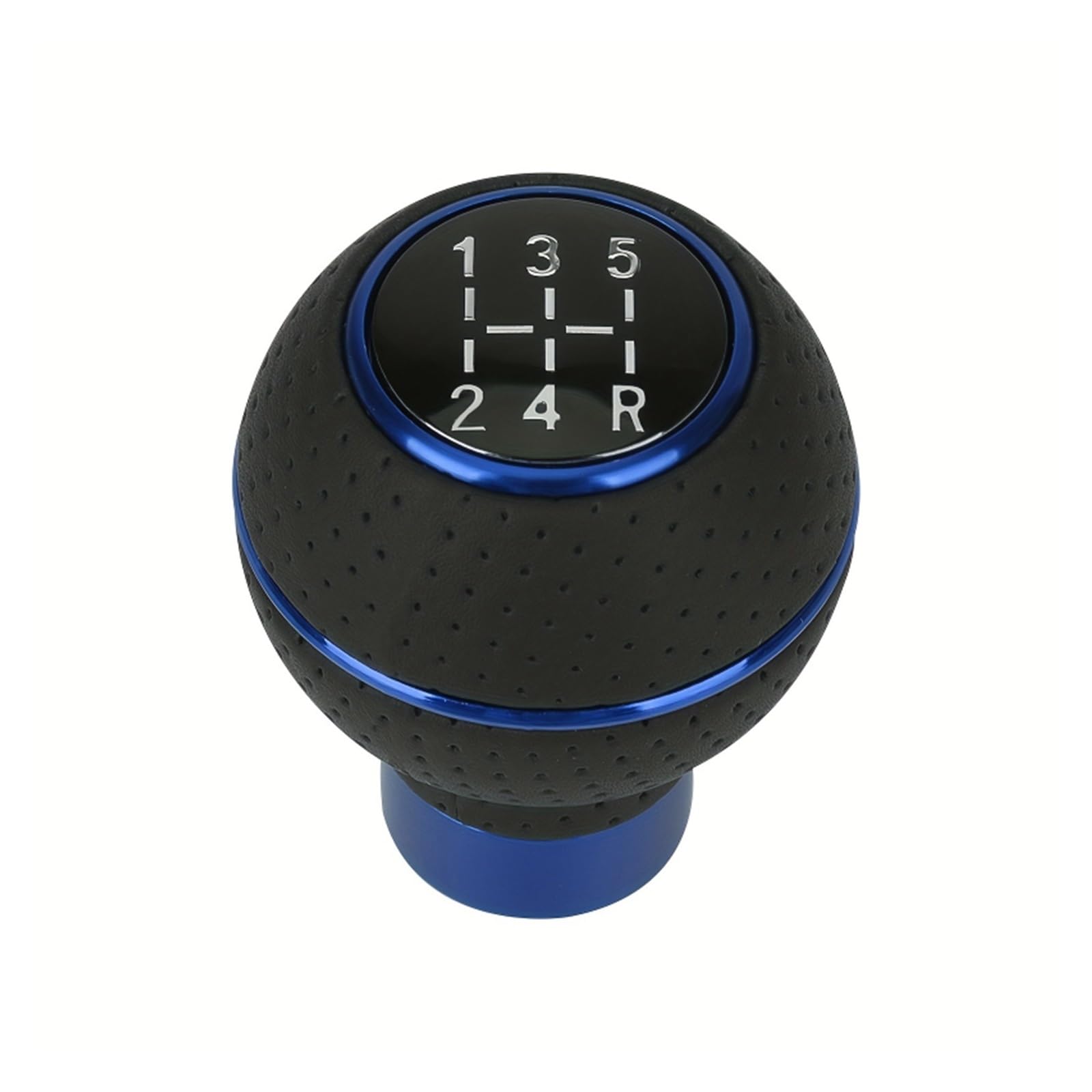 luoliang Gear knob Gear Shift Knob 5-Speed Spherical Universal for Manual Transmission Includes 4 Adapters(Blue)