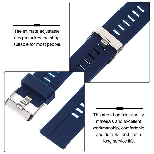 ibasenice Pulseira de relógio de silicone para relógio inteligente esportivo Mibro Air 20 mm de borr