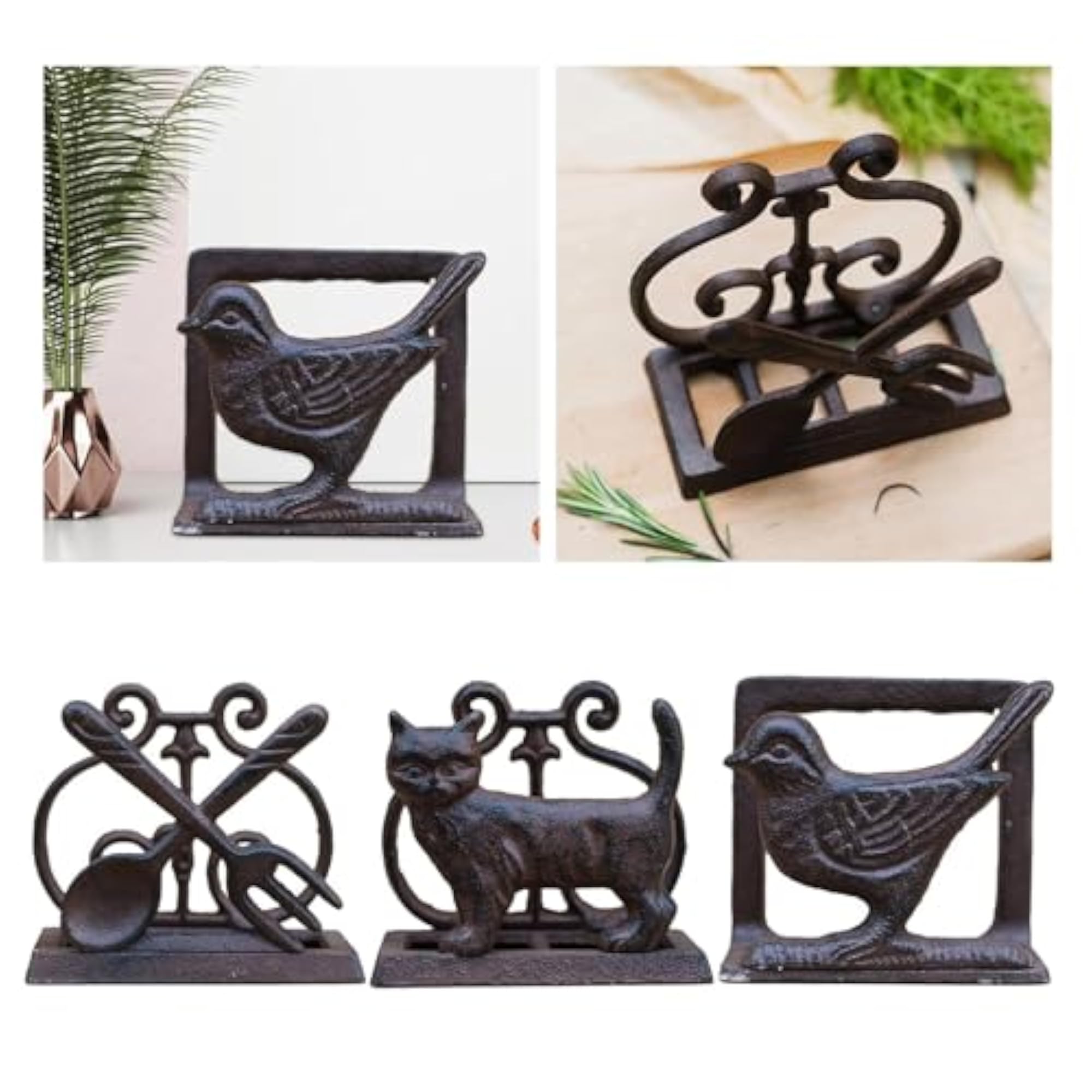 Retro Napkin Holder Creative Storage Organizer for Dining Table