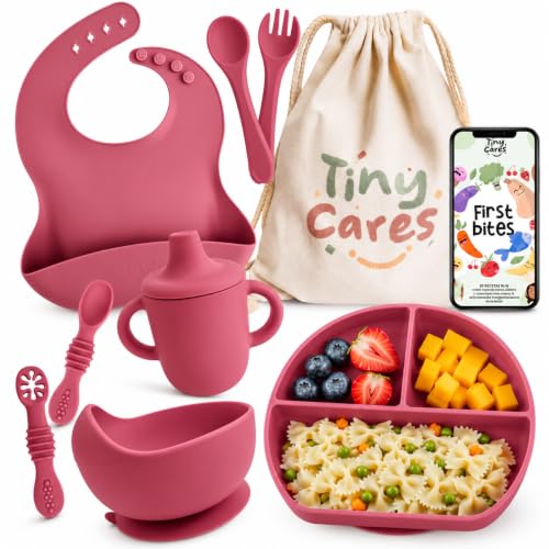 Imagen de TINYCARES Vajilla Bebe Silicona