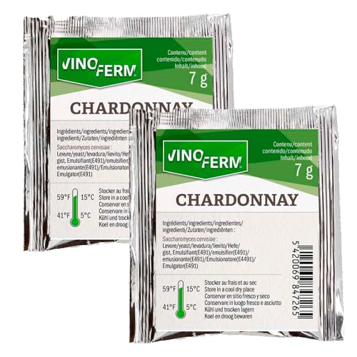 Levadura para vino Chardonnay 7 g - Pack 2 unidades (2x7g)