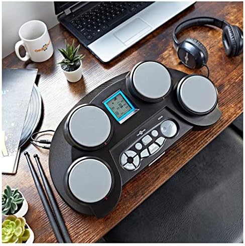 Digital Drum Pad DD40 by Gear4music with Junior Headphones