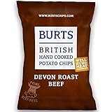 Burts Devon Roast Beef Crisps Gluten Free - Pack Size = 20x40g