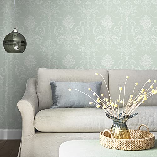 Laura Ashley Josette Duck Egg Wallpaper #TOP3