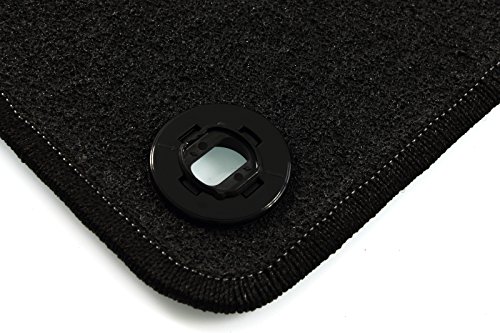 TEXER Tappetini Auto In Tessuto Per Honda Civic X Hatchback 2017, Set 4 Pezzi, Nero, Su Misura, Fissaggio Originale - 2
