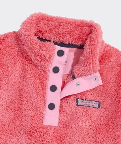 vineyard vines Girls' Teddy Fleece Snap Pullover3