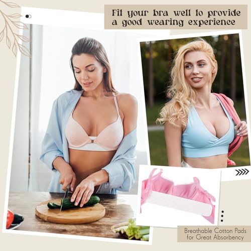 Toulite 6 Pcs Cotton Bra Liners Rectangle Under Bra Pads 3 Layer Bra Sweat Liners for Women Sweating Supplies2
