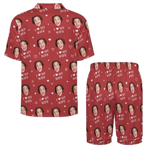 Personalized Matching Pajamas For Couples Custom Face Funny Pajama Set2