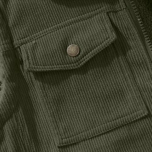 Men's Lightweight corduroy Fleece Vest Sleeveless Zip Up Warm Jacket Casual Fashion Outerwear Vests With Pockets4