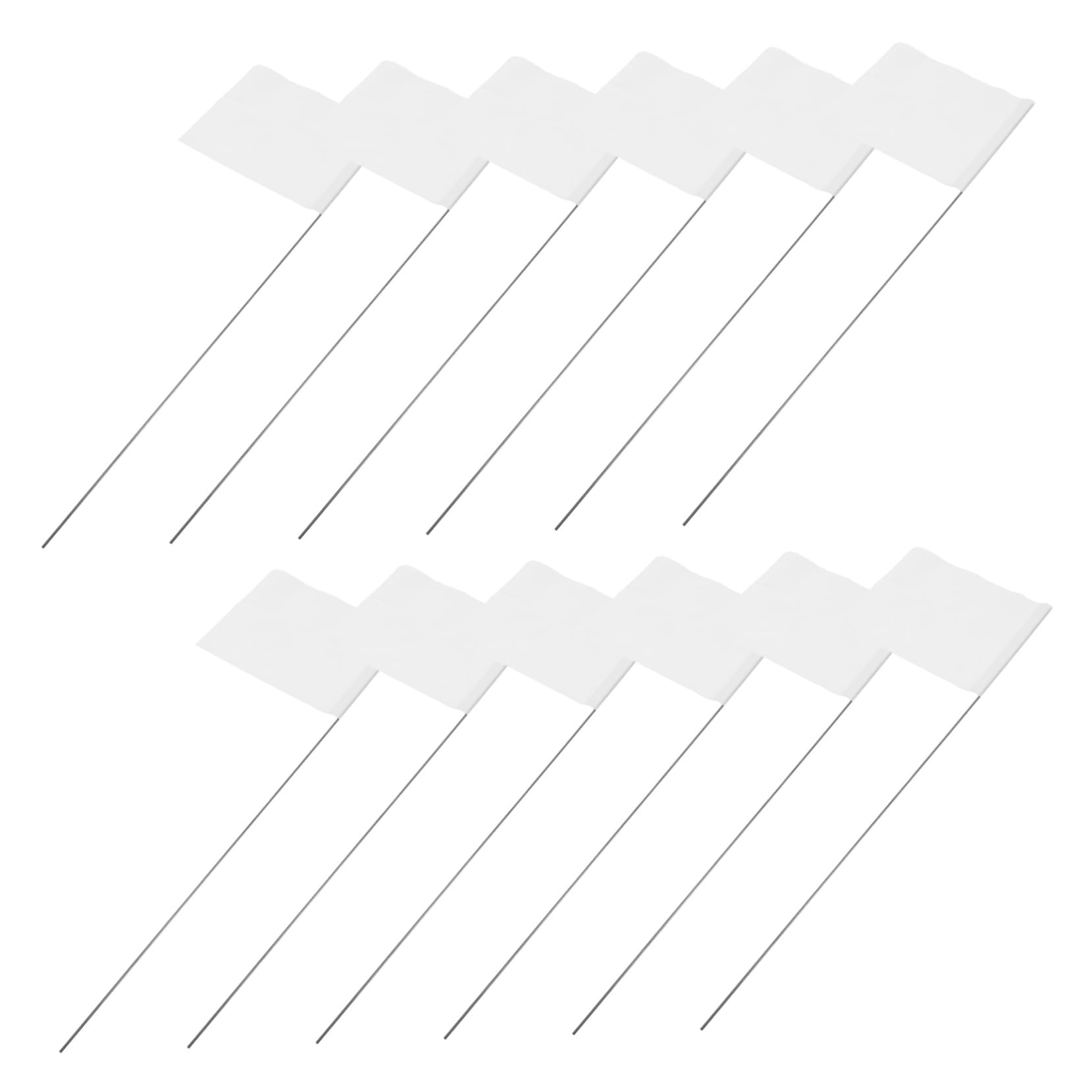 KICHOUSE 24Pcs Marking Flags with Stainless Steel Stakes Utility Flags for Land Marking Surveying Landscaping Dog Training and Construction