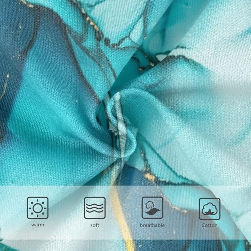 Joisal Cotton Toddler Underwear Floral Aesthetic Turquoise Art Cute Panties Girl Artistic Briefs Kids Undies 2t3