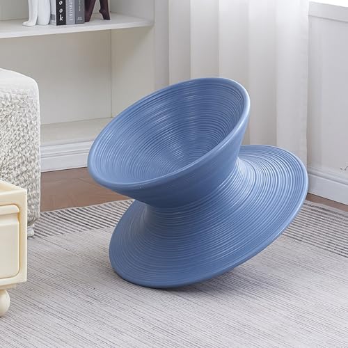 Gyro Swivel Chair, 360° Rotating Gyro Spinning Chair, Sensory Spinning Seat, Ergonomic Swivel Seat for Adults, Adult sit and Spin, Indoor Outdoor Sensory Equipment (Blue, Plastic, 1)
