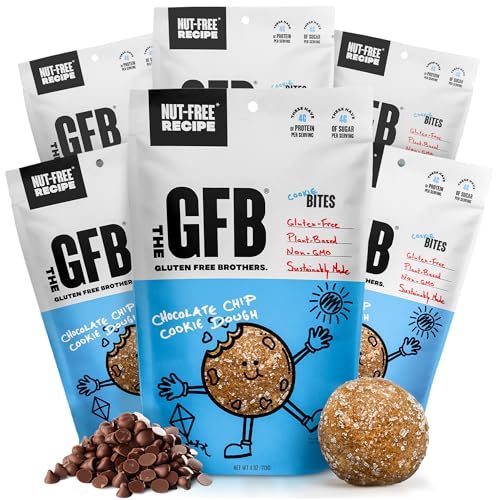 The GFB Cookie Dough Nut Free Protein Bites, Certified Gluten Free Snacks
