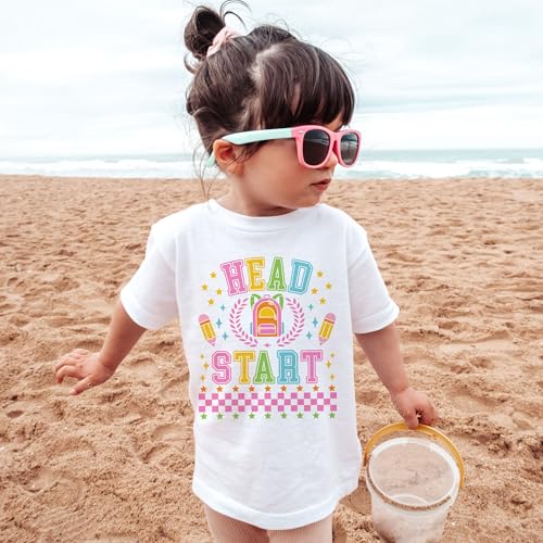 Preppy Head Start Shirts For Girls - Back To School Pencil Backpack Outfit - Cute Gift For First Day Of School Announcement - Natural Toddler & Youth T-Shirt4