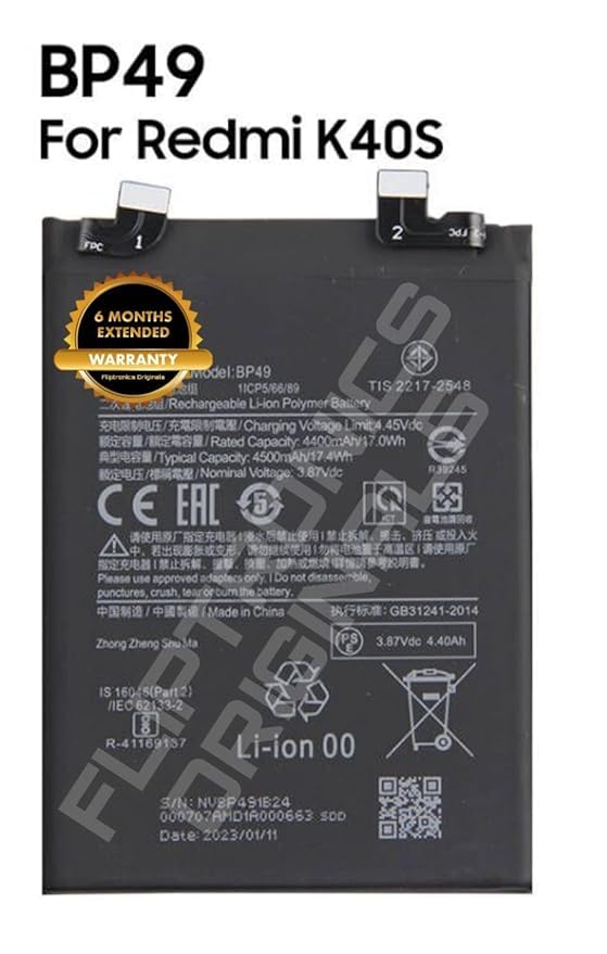 Image of BP49 Battery for Xiaomi Poco F4, 5G Battery with 6 Month Warranty**** (DD5)