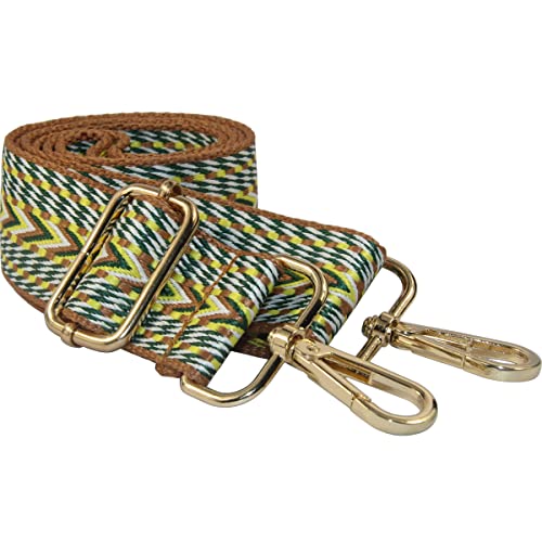 Image of Duwi Wide Handbag&Purse Strap Jacquard Woven Guitar Style Multicolor Replacement Strap Canvas Adjustable Crossbody Bag Strap