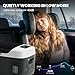 OLIXIS Portable Car Refrigerator, 17QT Single-Zone Electric Cooler for Vehicles, -4℉-68℉ Freezer Smart Control via Bluetooth with Car Battery Protection, Child Lock, 12/24V DC & 100-240V AC Powered