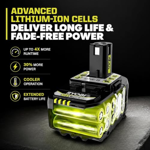 Image of TTI Ryobi PBP004 ONE+ High Performance 18 Volts Lithium-Ion 4.0 Ah Battery