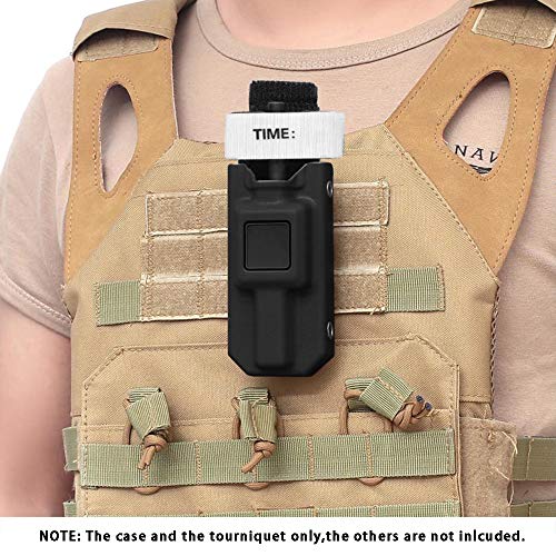 Estojo de armazenamento, Andoer Torniquete giratório com estojo de armazenamento Torniquete de emerg