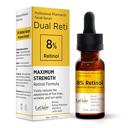 Buy 8 Retinol Complex Face Serum AntiAging, Brightening Neck