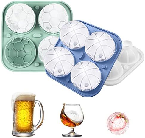 Golfball-Eiswürfelform Aus Silikon – Macht 6 Runde Eisbälle, Inkl. Trichter, Für Cocktails & Whisky