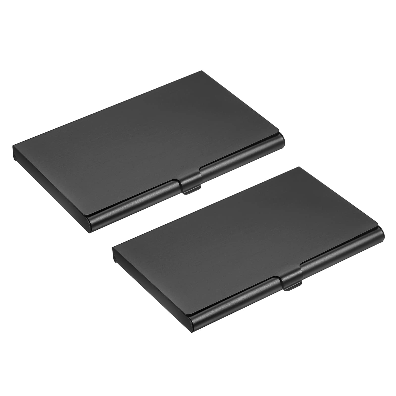 YOKIVE 2 Pcs Business Card Holder, Flip Cover Style, Black