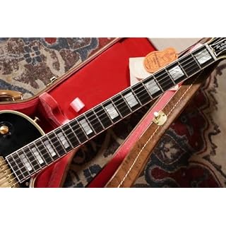 Gibson 1957 LP Custom 3PU Bigsby Ebony Light Aged #73840 – Guitare Électrique Personnalisée - Les Beatles, Paul McCartney, John Lennon, RIngo Starr, George Harrison Gibson 1957 LP Custom 3PU Bigsby Ebony Light Aged #73840 - Guitare Électrique Personnalisée – Image 4