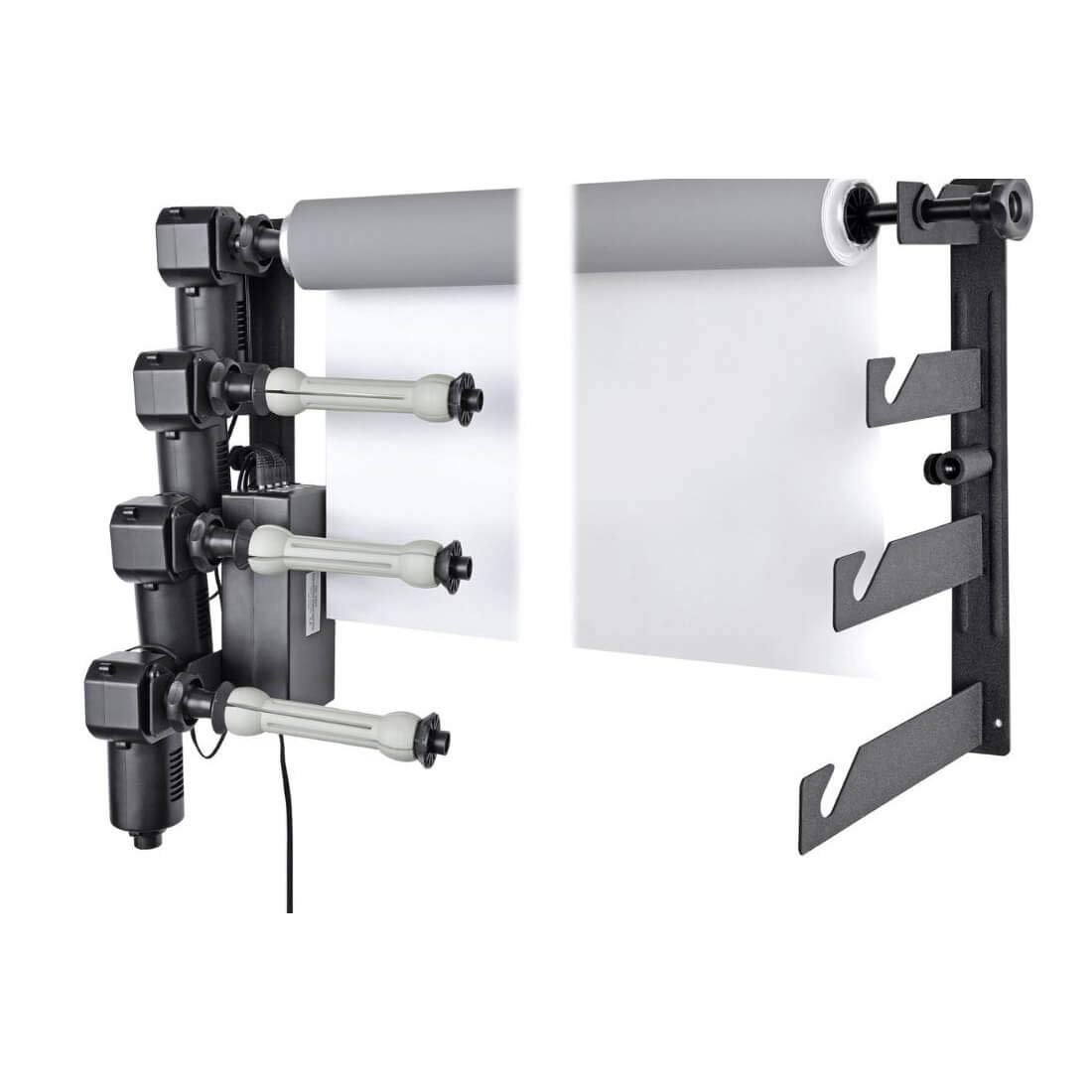 PIXAPROMotorised Quad Background Expansion-Drive 10kg Load Capacity Photography Lighting for up to 4 Paper or Vinyl Backdrops with 99 Channel Wireless Remote Control