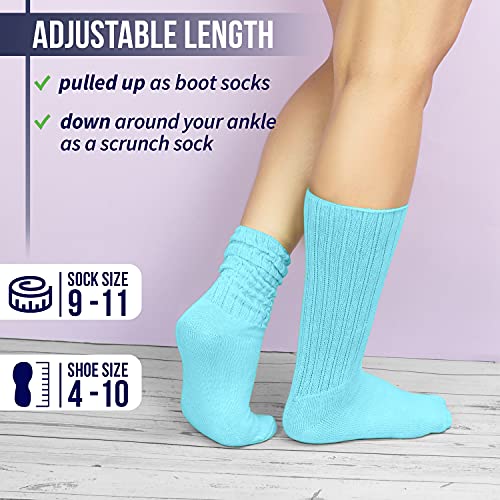 MDR Distributors GERVRA Slouch Socks Lightweight for Women & Men One Size (9–11), Made in USA, 1 Pair3