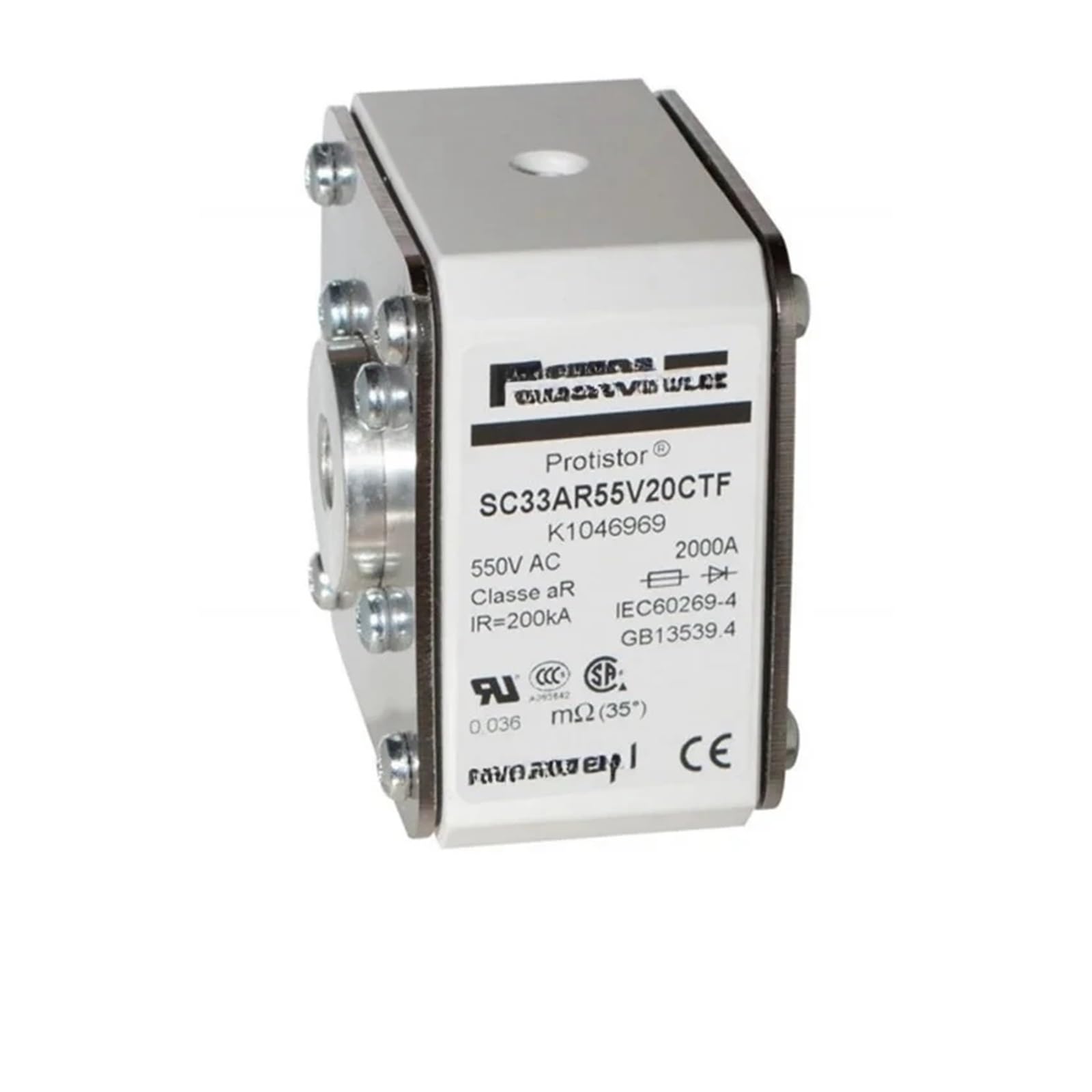 Fusible SC33AR69V900TF cartouche industrielle X1046957 et SC33AR60V18CTFU