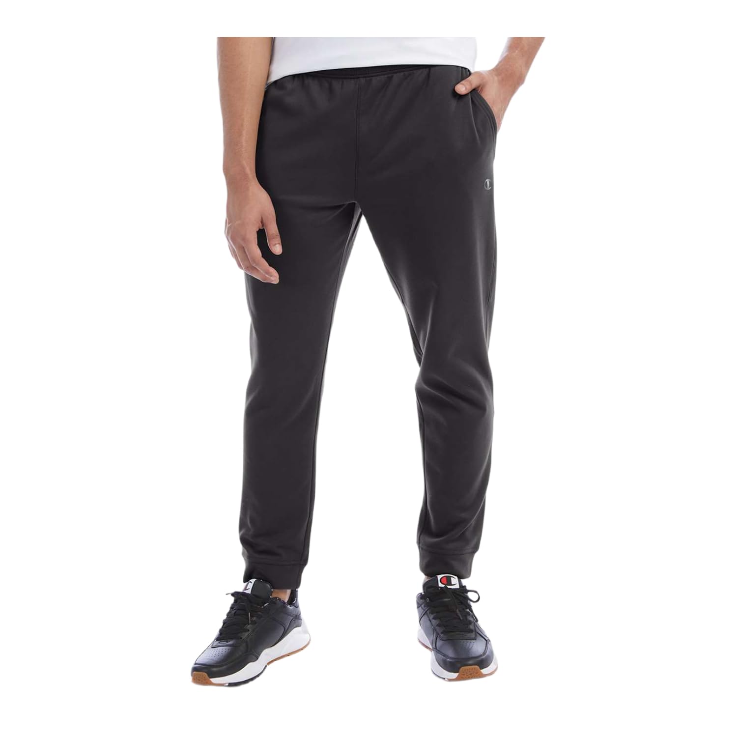 CHP200 Men's Sport Joggers, Polyester Blend, Classic Fit, Elastic Waistband with Logo Dra…