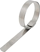 Soruda 5/8" Center Punch Band Hose Clamps 201 Stainless Steel (25 Pack) - Corrosion-Resistant, High-Strength for Easy Repairs