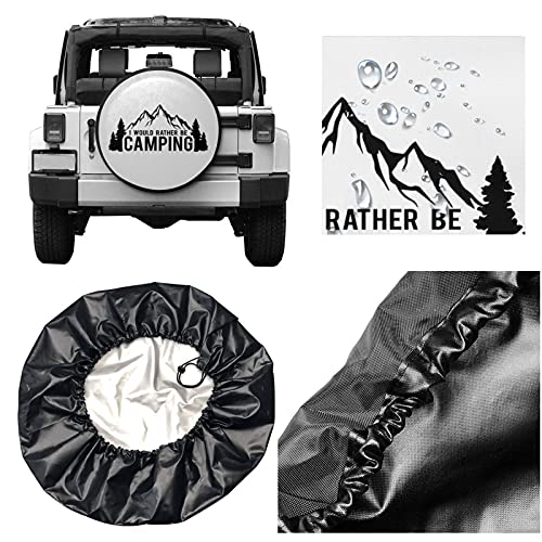 Liever Camping Witte Spare Band Cover Wiel Beschermers Waterbestendig Universele Reservewiel Band Cover Fit voor Jeep… - Image 6