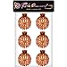 RC ROCHE ORNAMENT 6 Pcs Womens Shell Dome Round Circle Stylish Fashion Plastic Strong Grip Hinge Side Slide Bun Maker Clips Girls Beauty Accessory Hair Clip, Medium Brown
