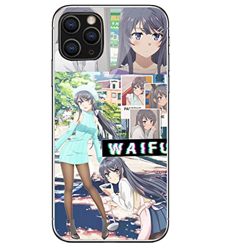 青春ブタ野郎はバニーガール先輩の夢を見ない スマートフォン iPhoneSE iPhone SE アイフォンSE 第2世代 用 携帯電話 ケース 強化ガラス ハードケース アニメカバー アイフォン 携帯カバー スマホケース スマホカバー （03）