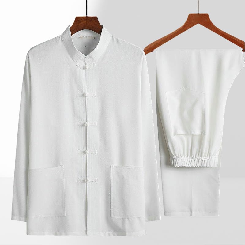 Hanfu homme à manches longues idéal pour méditation et été - 5