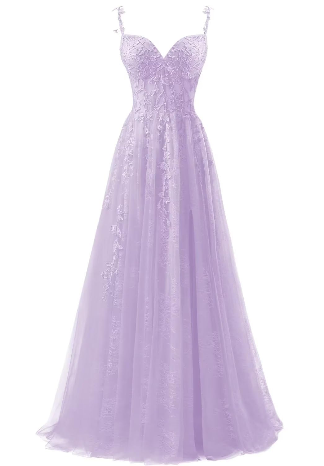Plus Size Sleeveless Sweetheart Lace Applique Chiffon Burgundy Long Prom Dress main image 1