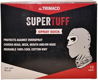 12 Pack of Trimaco 9301-B SuperTuff Spray Sock, Stretchable Cotton