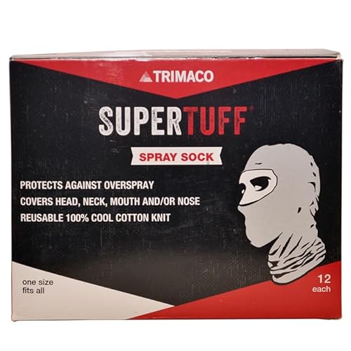 12 Pack of Trimaco 9301-B SuperTuff Spray Sock Stretchable Cotton