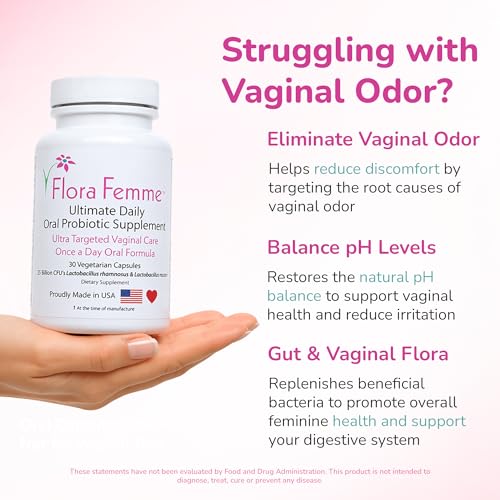 Image of Vaginal Probiotic Oral Capsules for Women | 25 Billion CFU's Lactobacillus Reuteri & Rhamnosus | Helps pH Balance & Vaginal Microbiome Health | Non-GMO, Vegan, USA