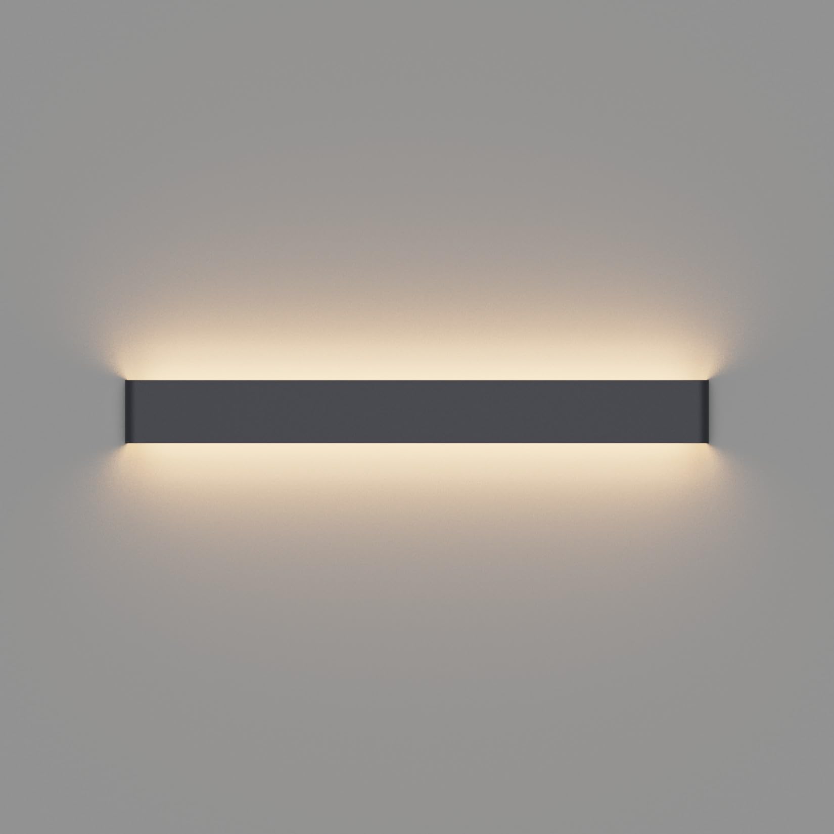 Klighten Lámparas de Pared Led 83CM, 30W Aplique de Parete Interior Arriba Abajo Moderna, Aplique Pared para Salas, Escalera, Dormitorios, Pasillos, Blanco Cálido 3000K, Antracita