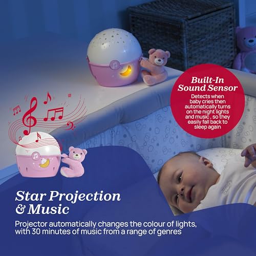 Projecteur Next2 Stars Chicco Rose apaise les pleurs de bébé