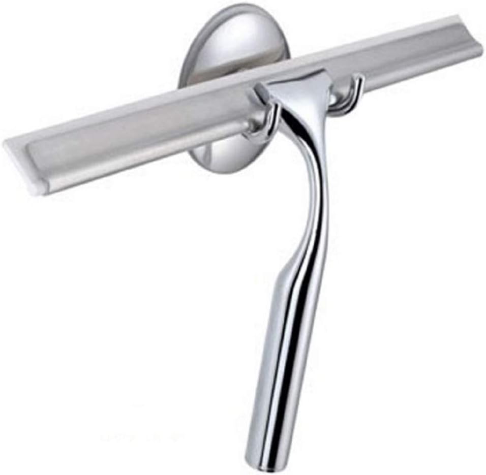 Bath and Shower Squeegee, Shower Wall Shower Cubicle Cleaner, with Power Suction Cup Stainless Steel