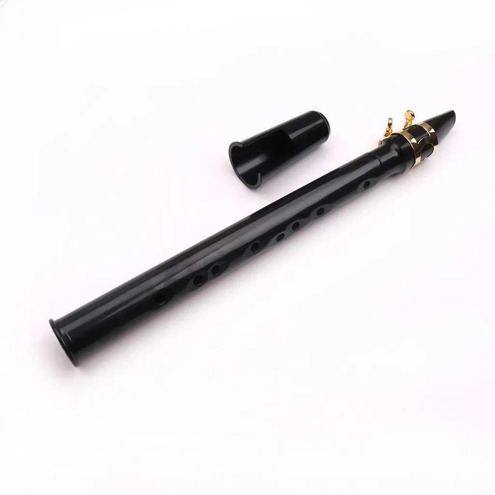 Gralara Saxophone de Poche avec Bec, Anches et étui de Transport. Saxophone Portable de Taille Compacte pour Adultes Amateurs de Musique et Instrumentistes, noir