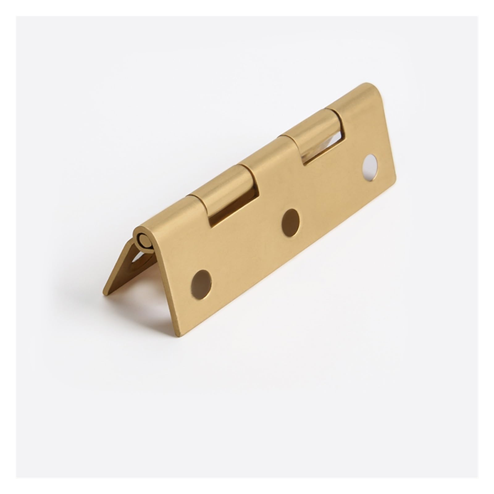 Minibisagra Bisagra pequeña Bisagras de puerta nueva de latón, 2 uds., 1/1, 5/2/2, 5/3 pulgadas, muebles, puerta del cajón del armario, bisagra a tope for joyería, Hardware de caja de madera(Golden 2p