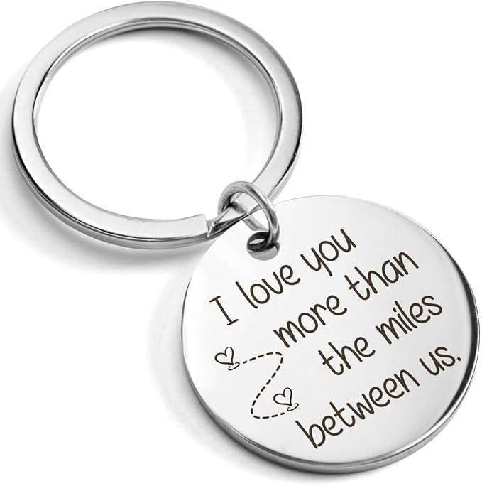 Keychain for Girlfriend,Keychain for Boyfriend Christmas Gifts,Couple Keychain,Girlfriend Christmas Gifts,Long Distance Relationship Gifts,Birthday Gifts for Boyfriend,Unique Girlfriend Gift