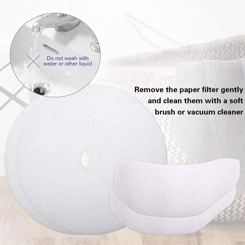 10 pezzi filtro carta di cotone universale panno asciugatrice filtri di scarico ricambio per uso domestico umidificatore di aspirazione aria fogli di filtraggio per Panda/Magic Chef/Sonya/Avant 24 cm