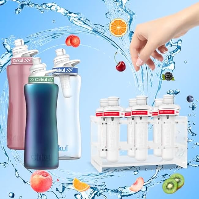 flavors cartridges Holder,Back to school supplies Acrylic Flavor Sip Safe Case Organizer with 6 Holes,for cirkul accessories