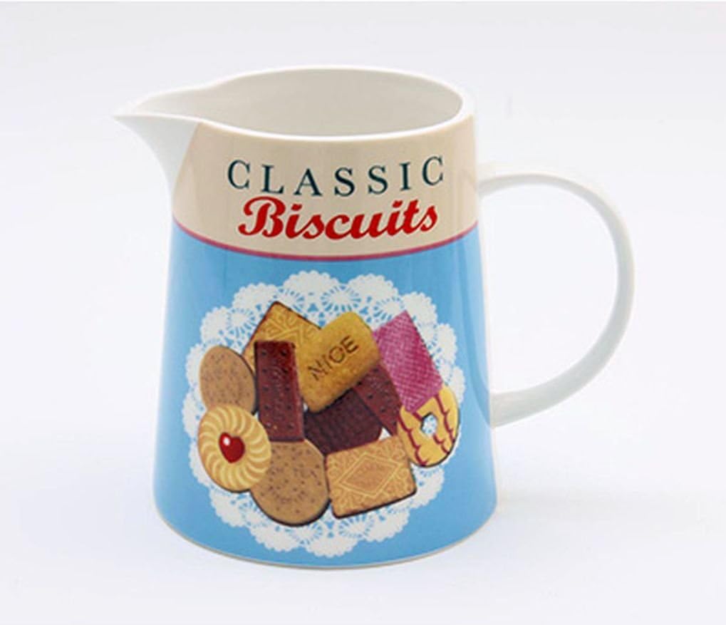 Biscuits Porcelain Jug, Assorted