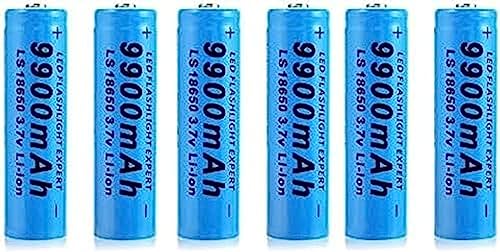 Batería Recargable De Iones AA De 3,7 Voltios Y 9900 MAh, Pila De Botón Superior con Potencia De Larga Duración para Linterna Y Juguetes